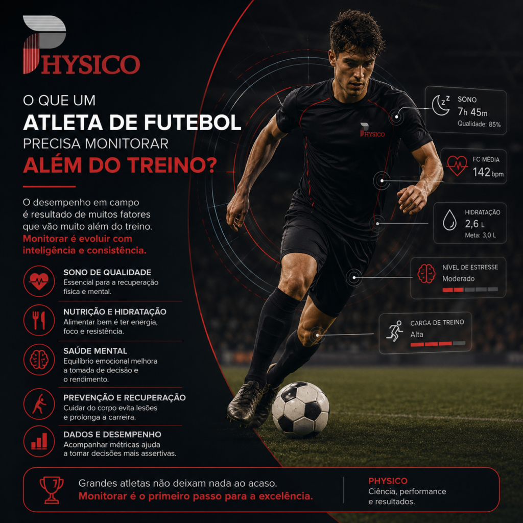 O que um atleta de futebol precisa monitorar além do treino